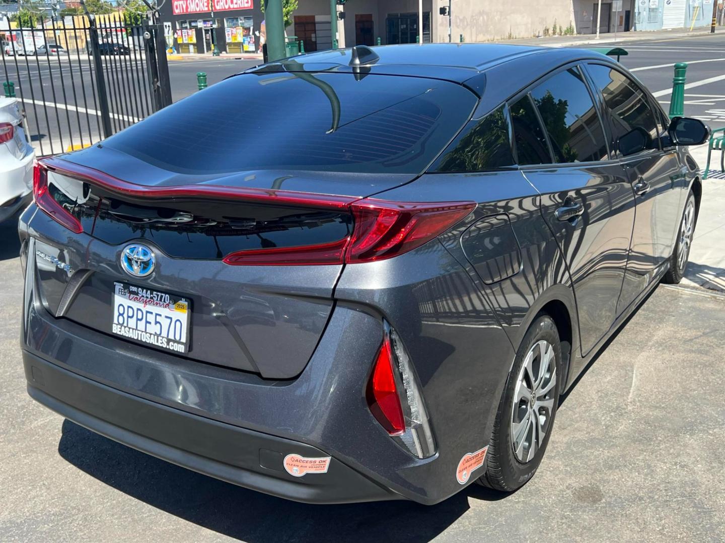 2020 DARK GRAY /GRAY Toyota Prius Prime (JTDKARFP9L3) , located at 744 E Miner Ave, Stockton, CA, 95202, (209) 944-5770, 37.956863, -121.282082 - PLUS TAXES AND FEES - Photo#10